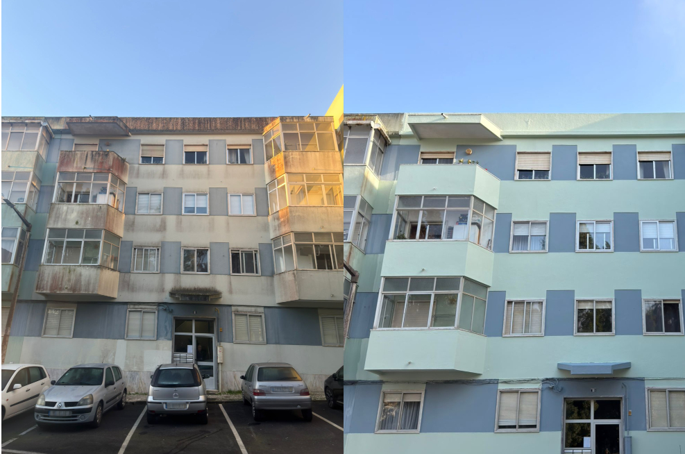 Reabilitação de fachada em Lisboa